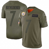 Nike Steelers 7 Ben Roethlisberger 2019 Olive Salute To Service Limited Jersey Dyin,baseball caps,new era cap wholesale,wholesale hats